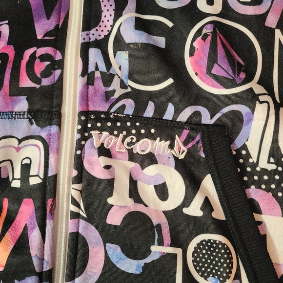 Volcom Womens small graffiti zip hoodie - Picture 4 of 8